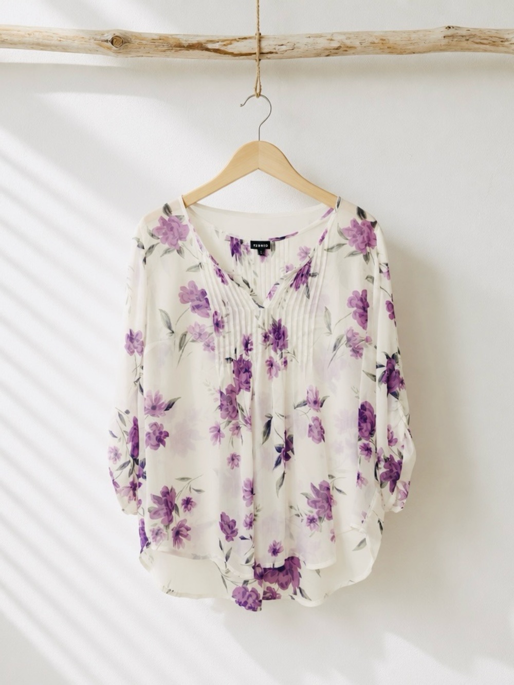 Torrid Chiffon Pintuck Blouse
